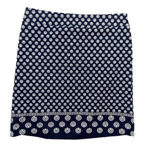 Talbots Womens Skirt Medium 6 Blue‎ Straight Pencil Knee Length Lined